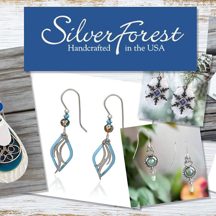Silver Forest Earrings: Nature-Inspired Jewelry Handmade in the USA