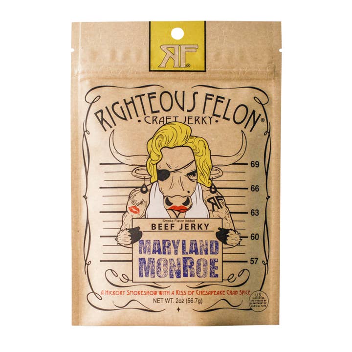 Righteous Felon Maryland Monroe Beef Jerky