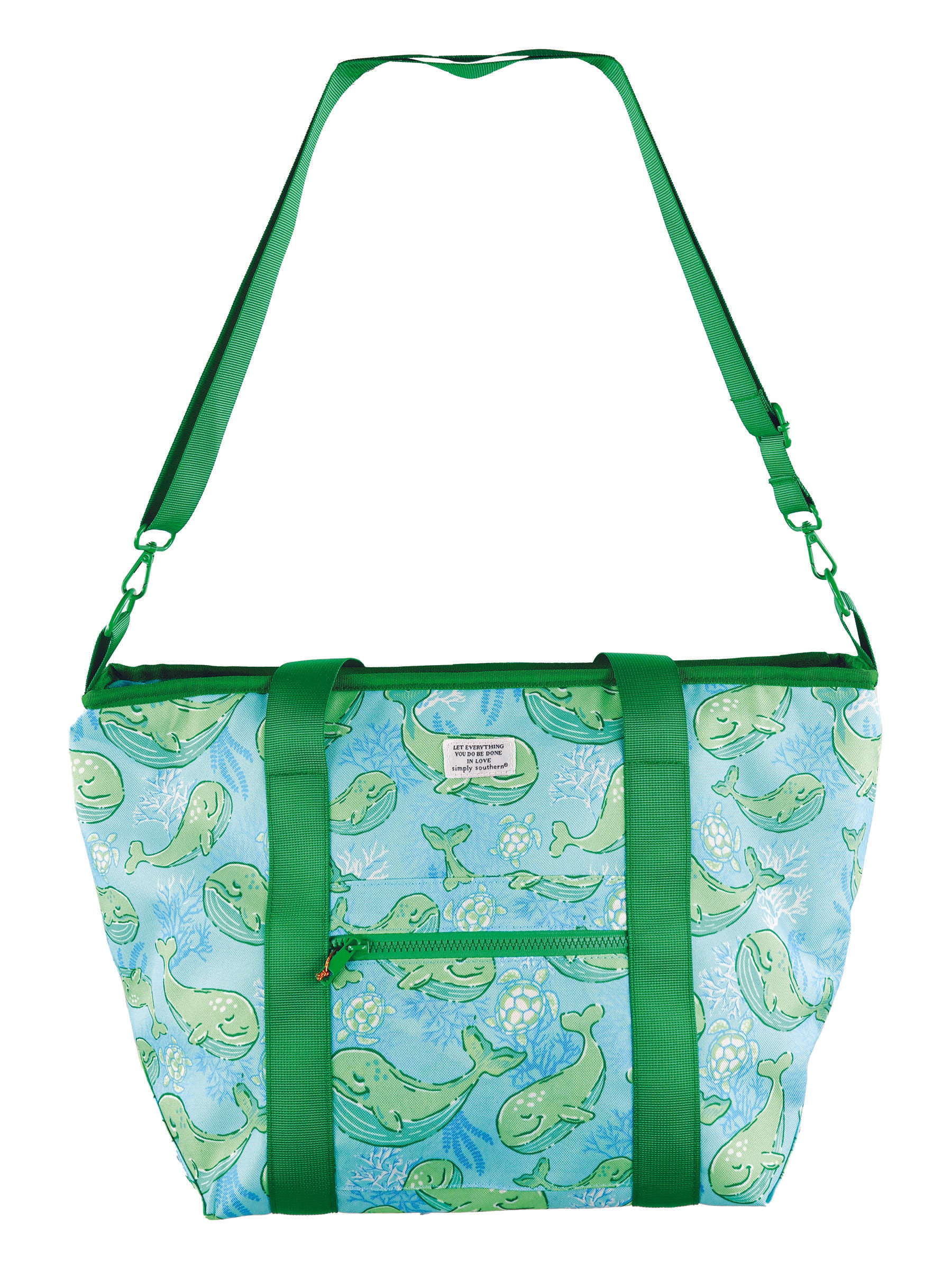 Simply Southern Cooler Tote in Whales