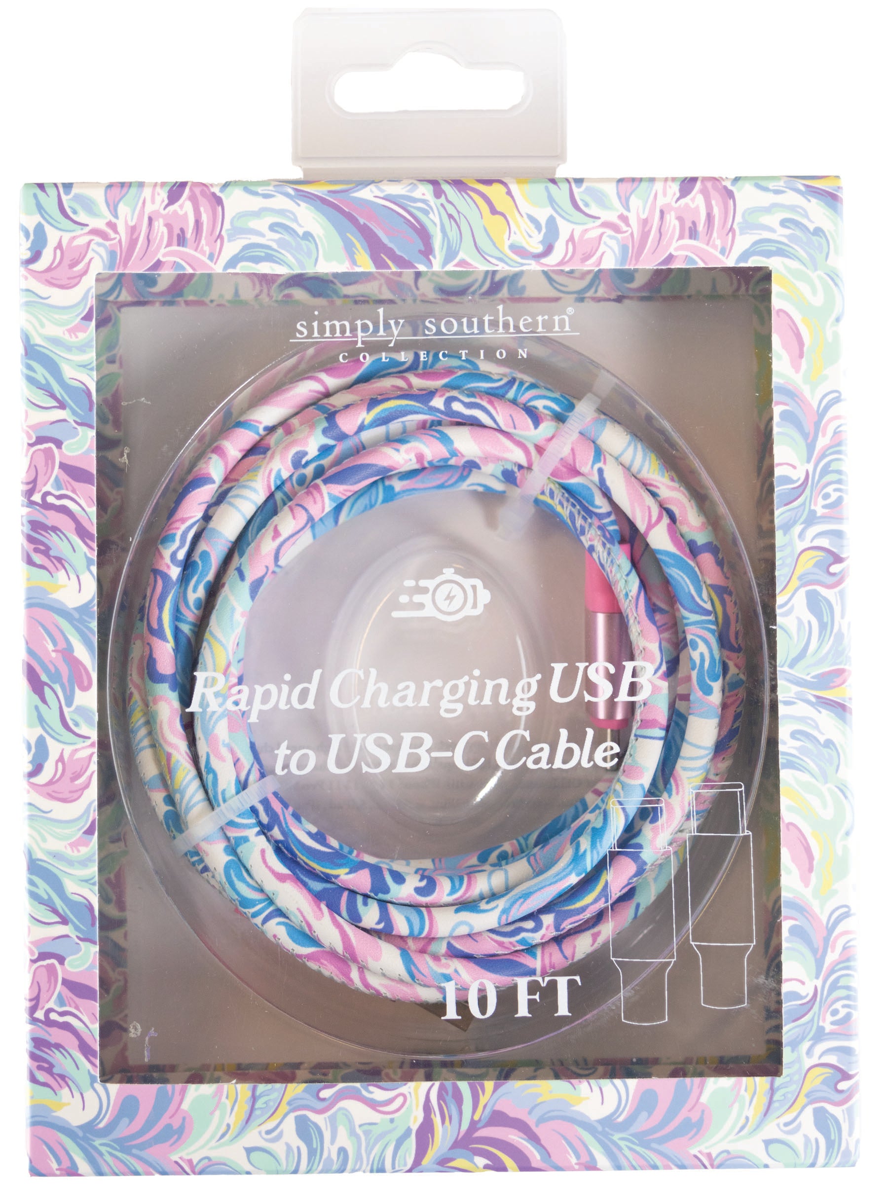 Simply Southern Stylish USB-C or Lightning Charging Cables