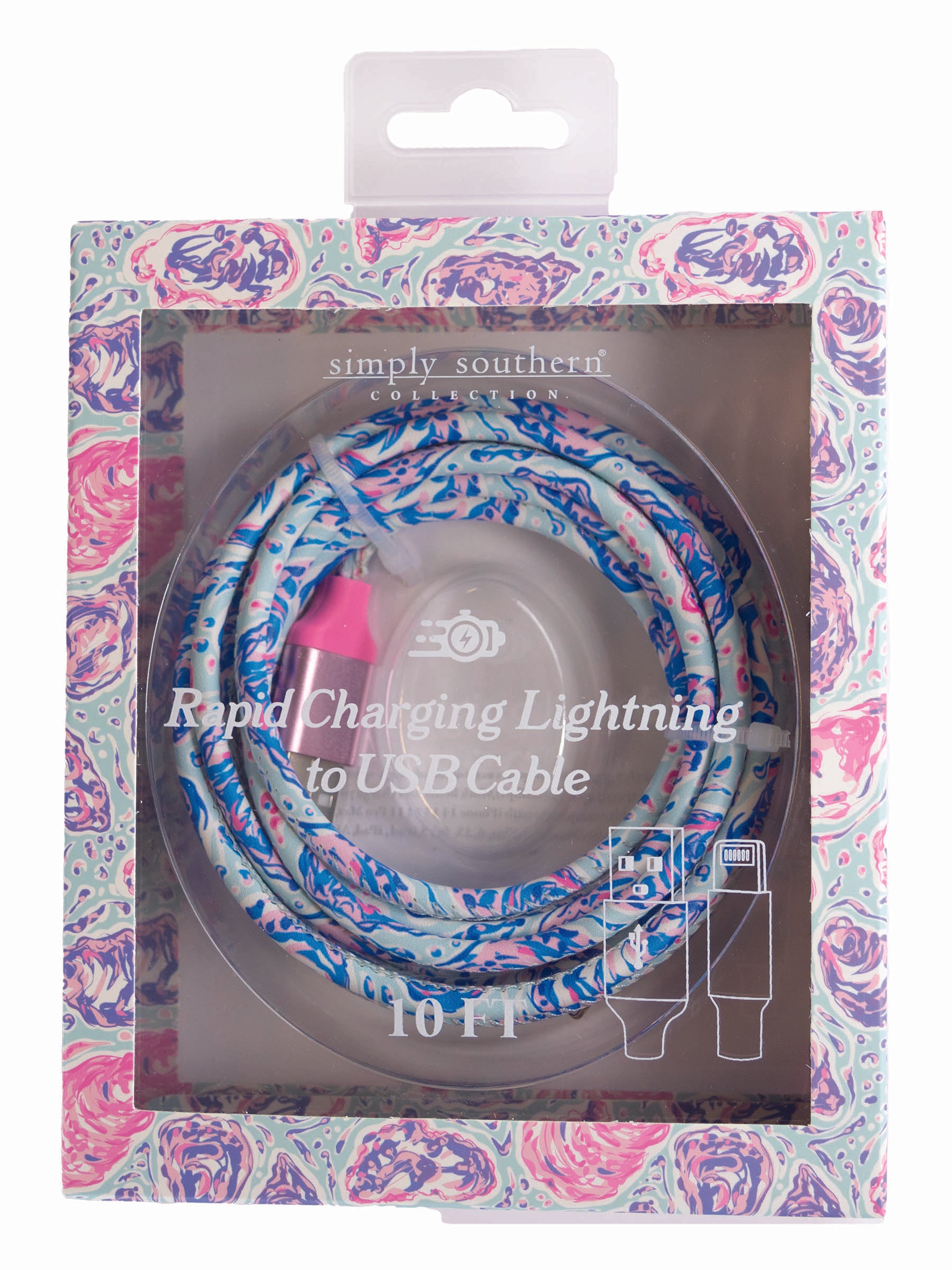 Simply Southern Stylish USB-C or Lightning Charging Cables