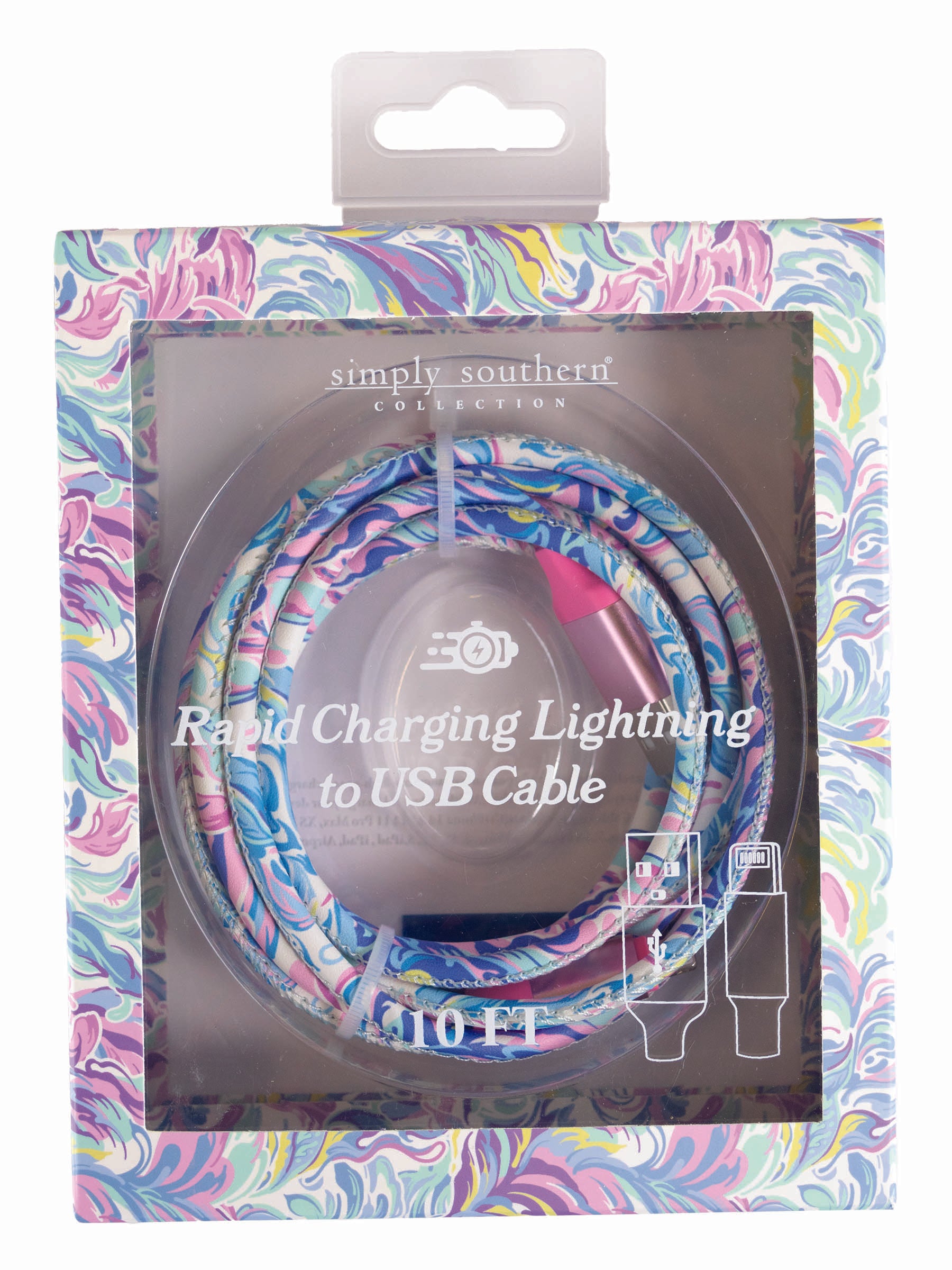 Simply Southern Stylish USB-C or Lightning Charging Cables