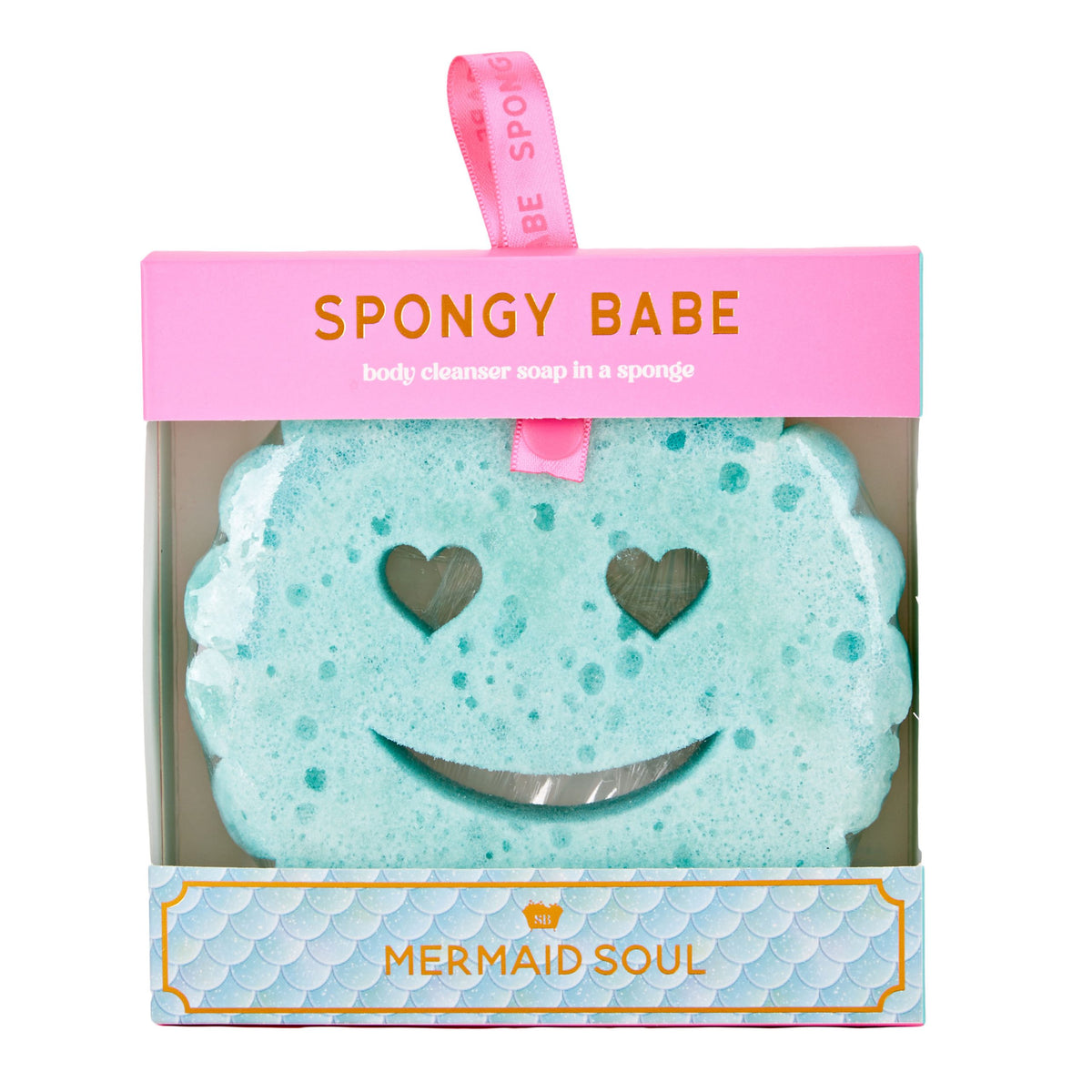 SMILEY FACE BATH SPONGE - MERMAID SOUL - Southern Accents MS