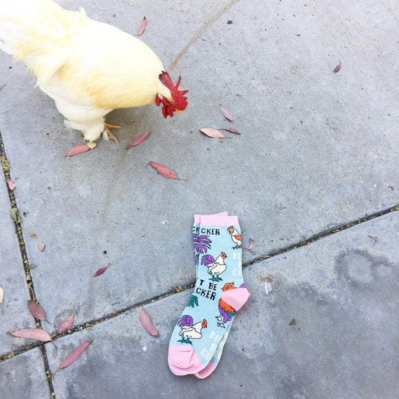 Oooh Yeah! Don't Be A Pecker Chicken Unisex Socks