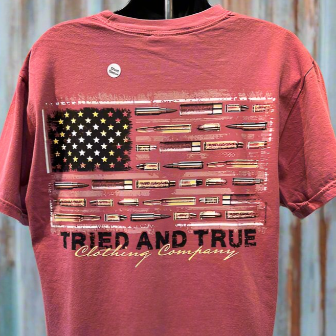 Tried & True American Made USA Flag Short Sleeve T-Shirt