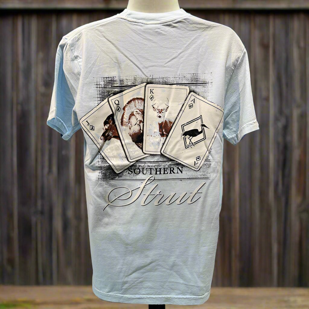 Southern Strut Hunting Cards Short Sleeve T-Shirt