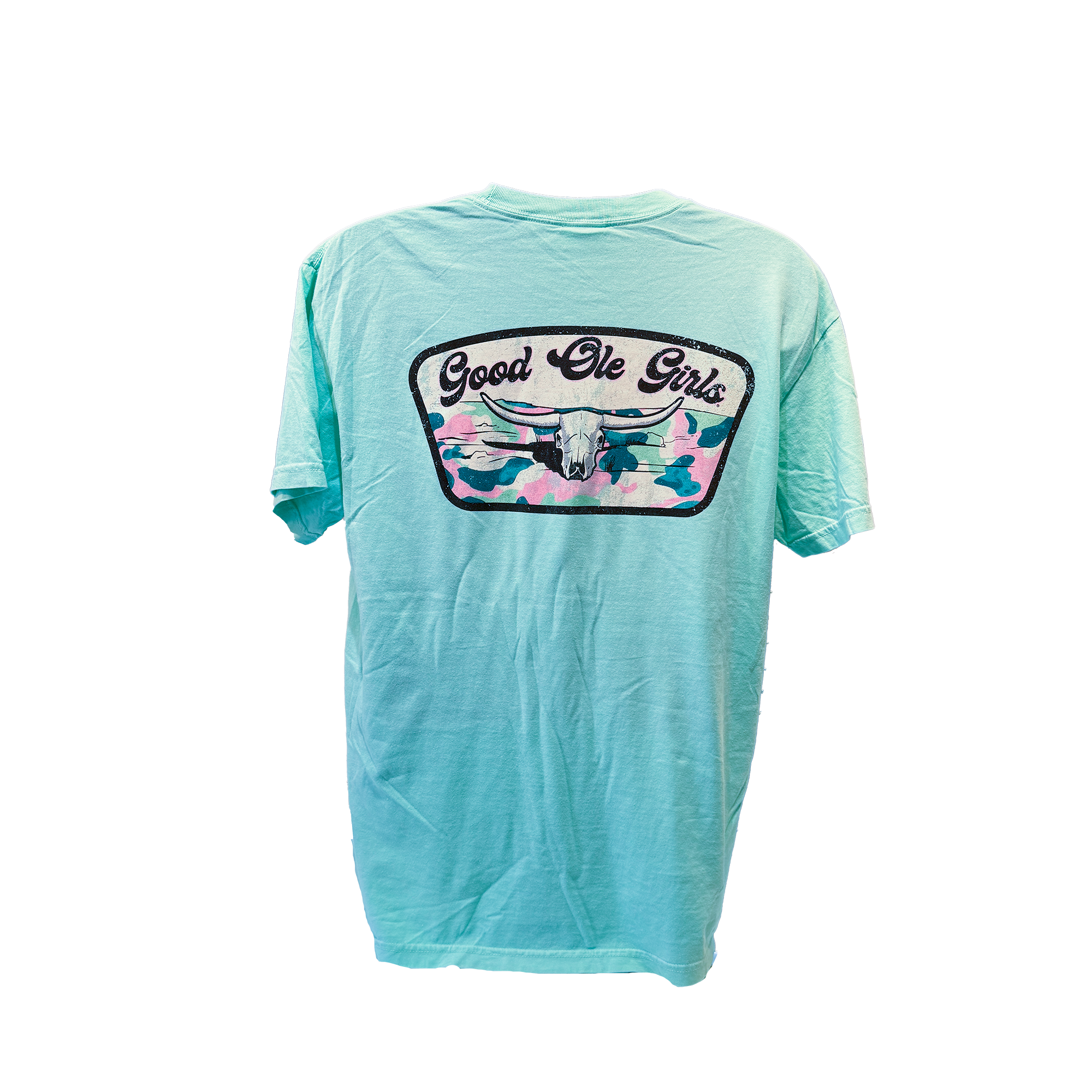 Good Ole Boys Longhorn Camo Comfort Colors Short Sleeve T-Shirt