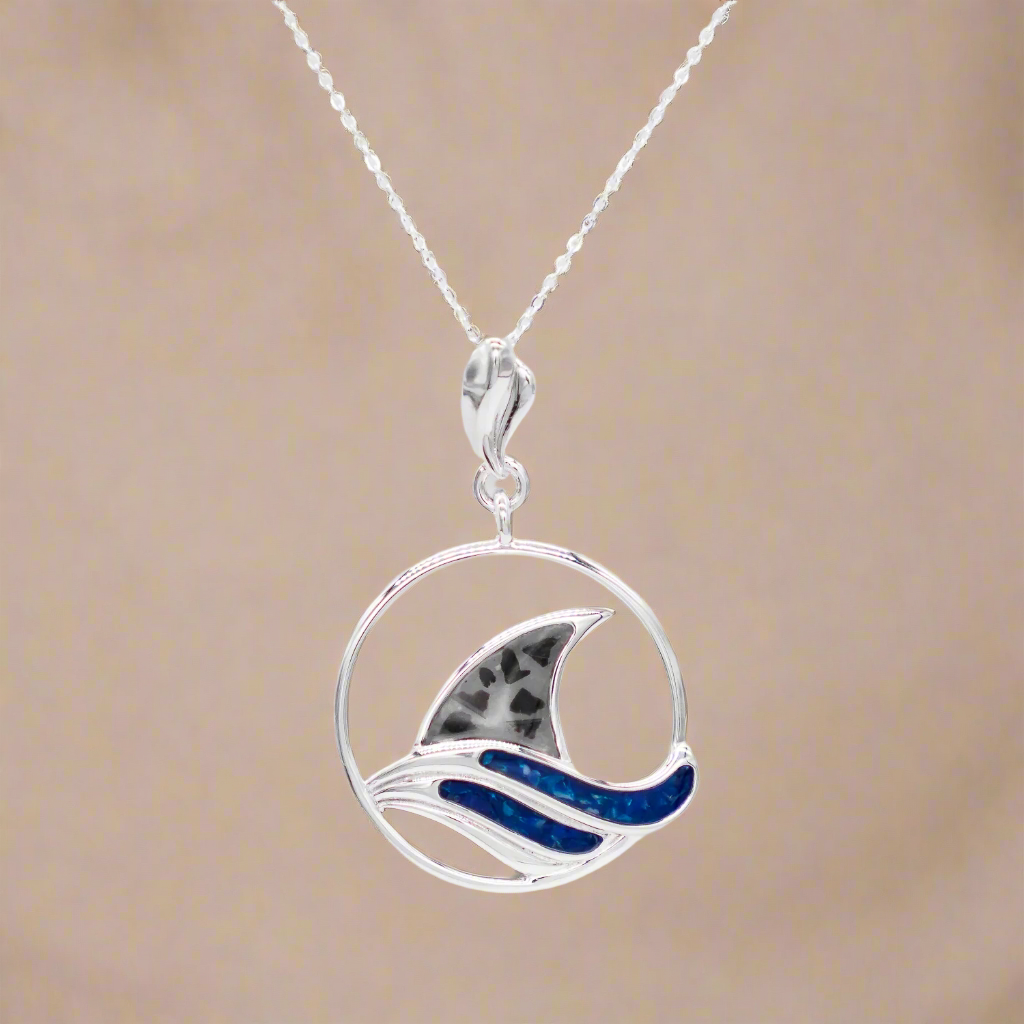 Dune Jewelry Shark Fine Sterling Silver Necklace