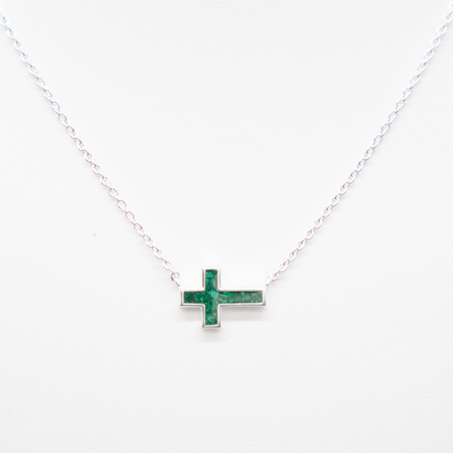 Dune Jewelry Stationary Cross .925 Sterling Silver Necklace