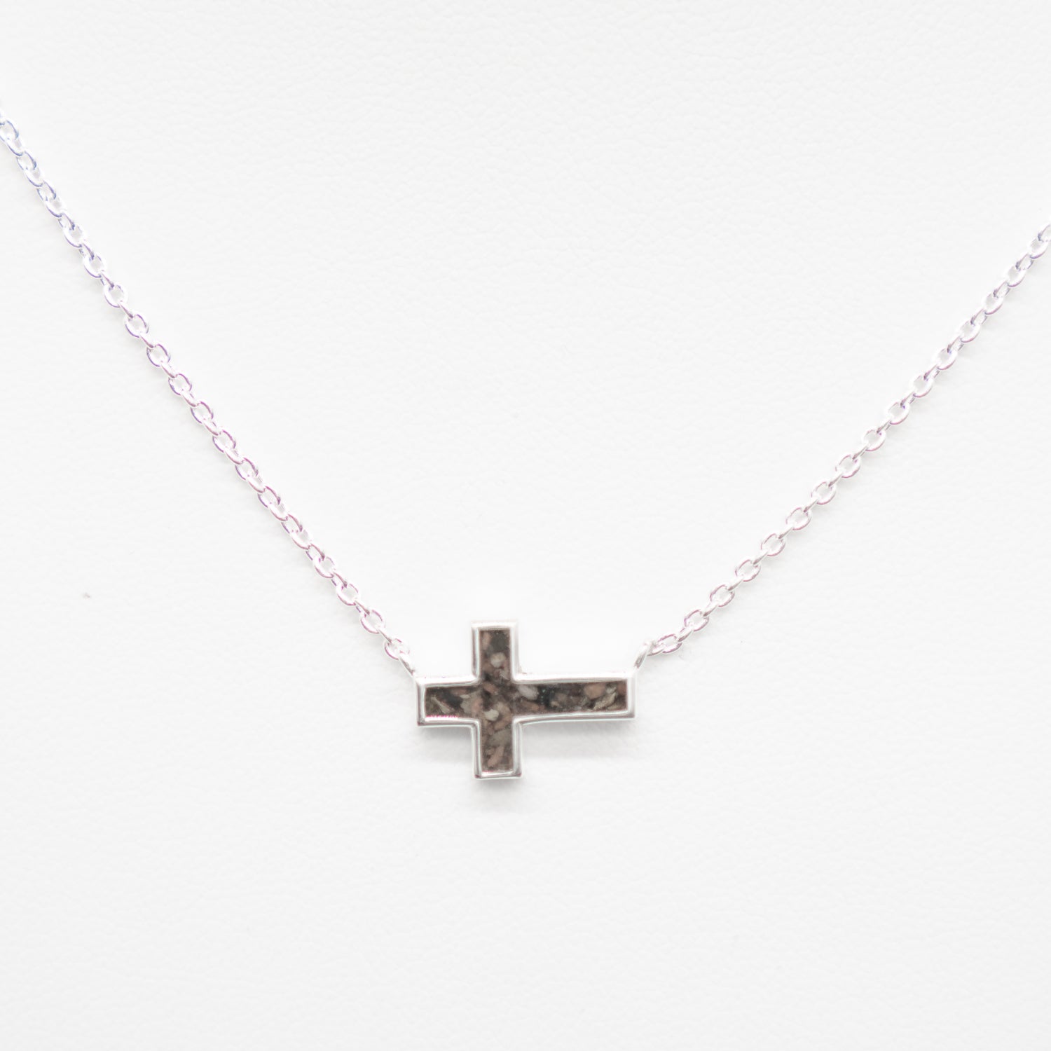 Dune Jewelry Stationary Cross .925 Sterling Silver Necklace
