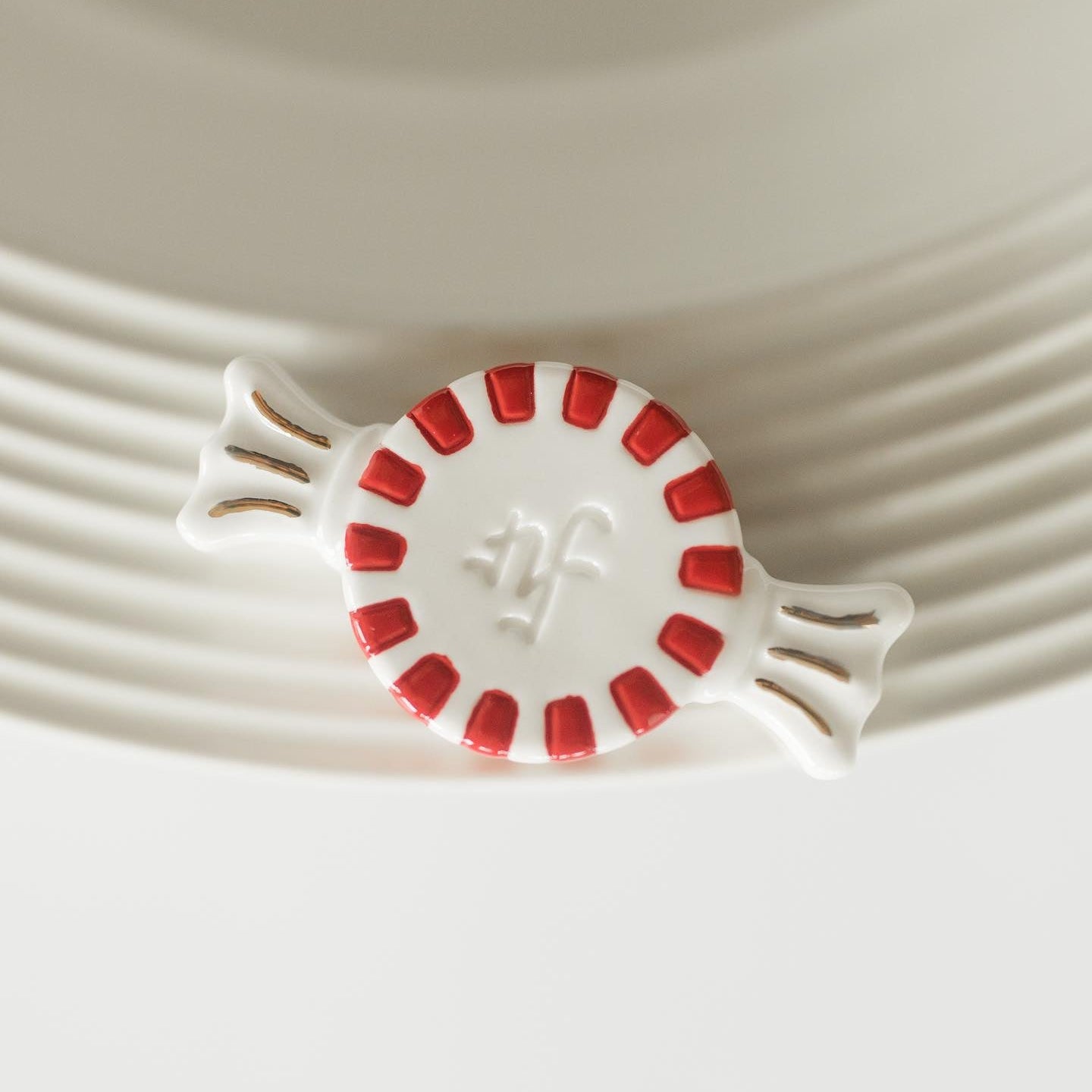 Nora Fleming Mini Peppermint Dreams Ceramic Peppermint Candy