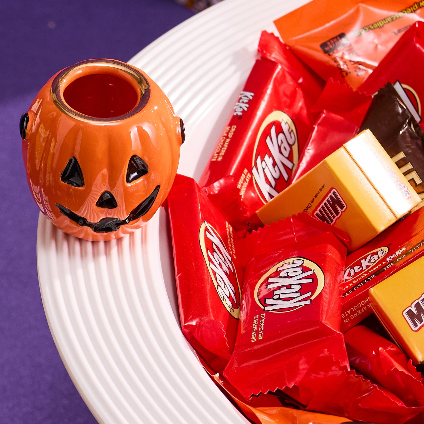 Nora Fleming Mini Boo Bucket Pumpkin