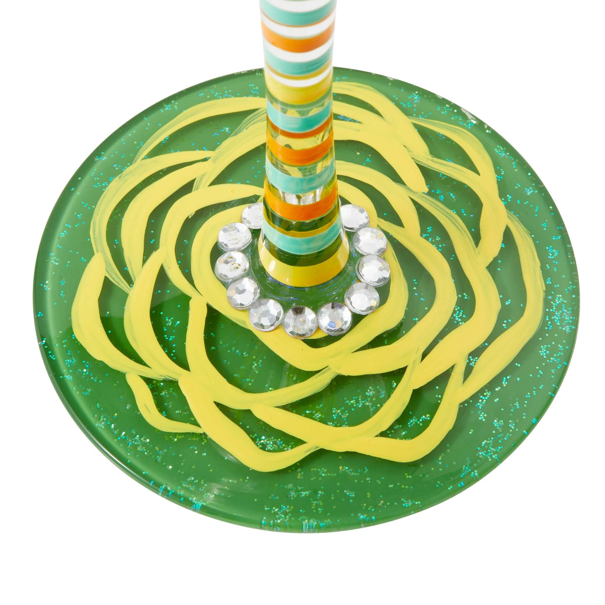 Best Friend Ever Hand Painted Wine Glass