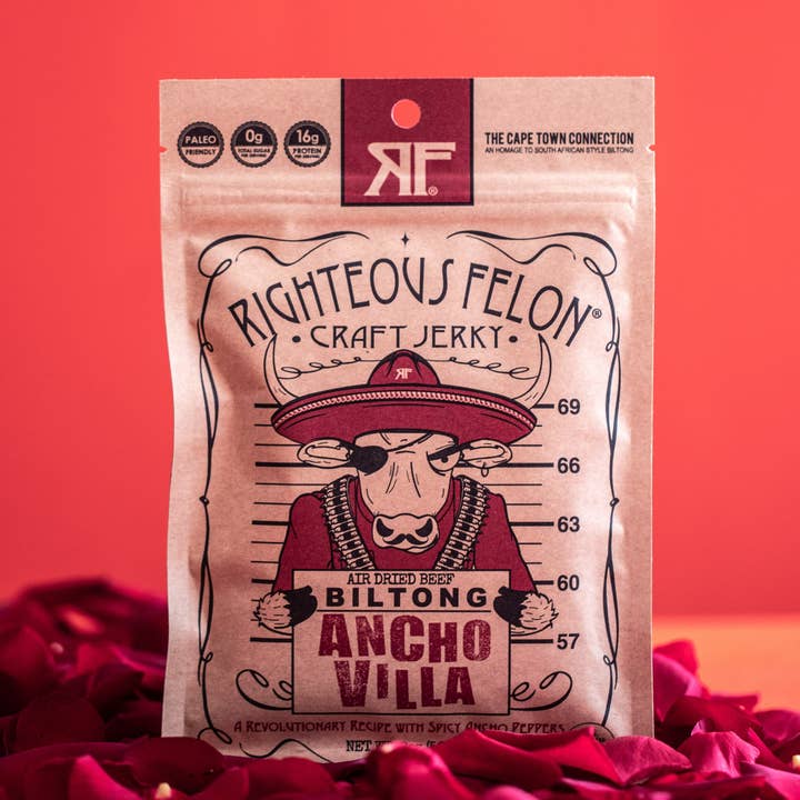 Righteous Felong Ancho Villa Biltong Jerky