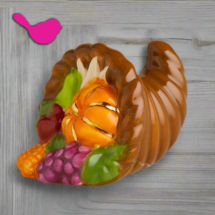 Nora Fleming Mini Autumn's Bounty Cornucopia Fall