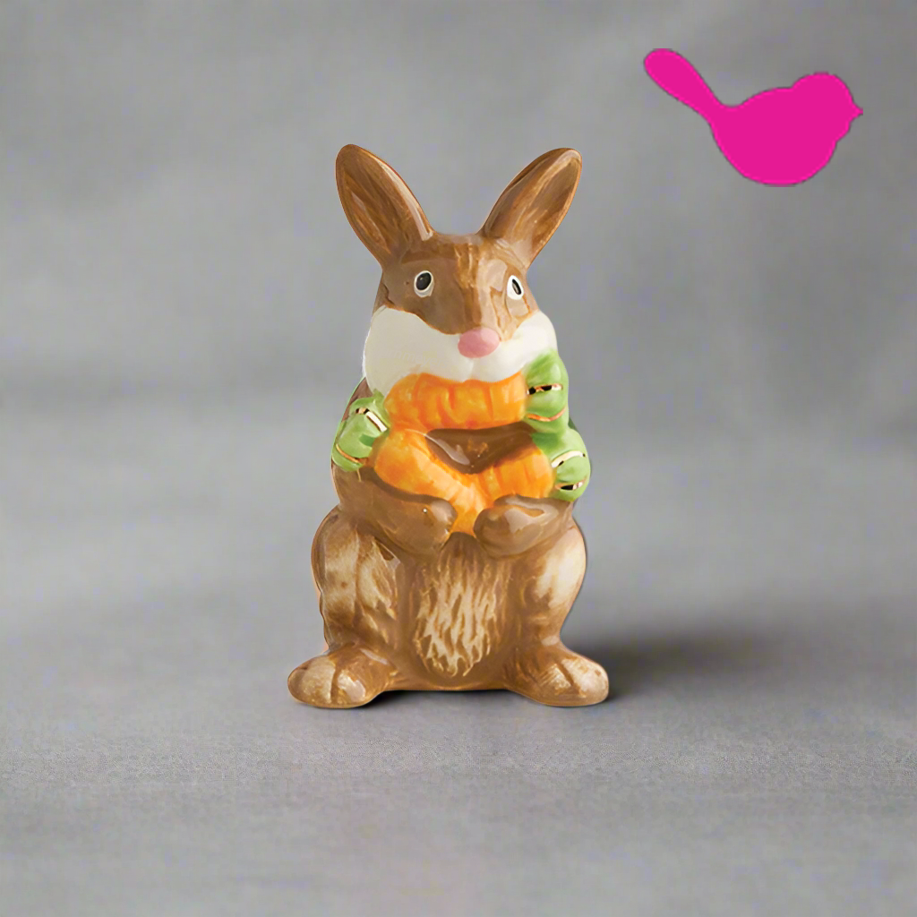Nora Fleming Mini - Funny Bunny Brown Bunny