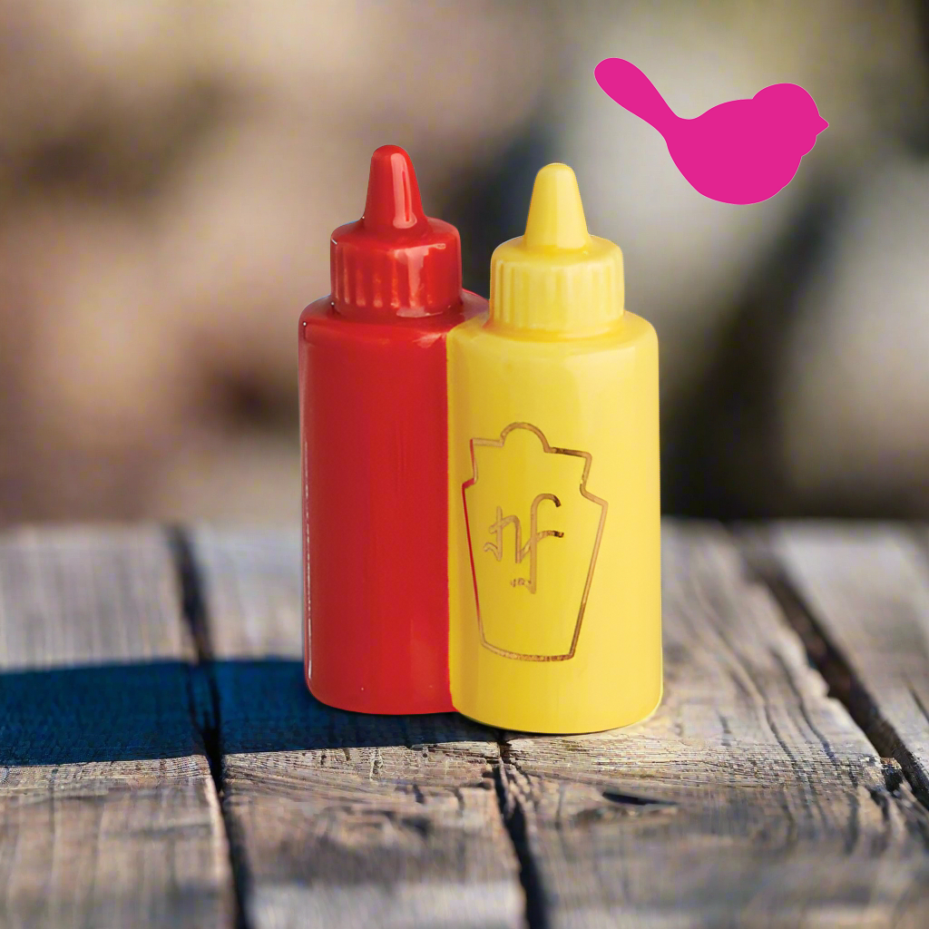 Nora Fleming Mini Main Squeeze Ketchup and Mustard