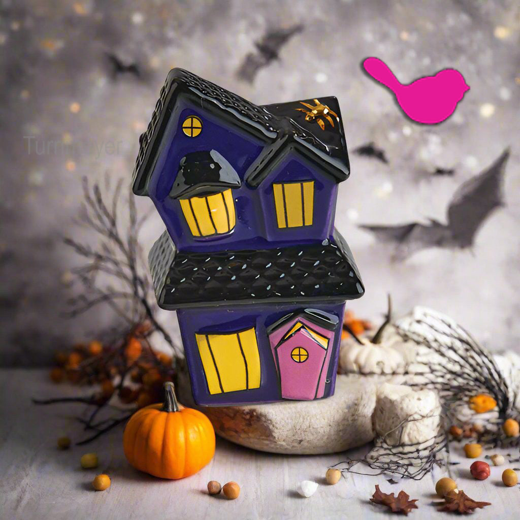 Nora Fleming Mini Spooky Spaces Haunted House Halloween