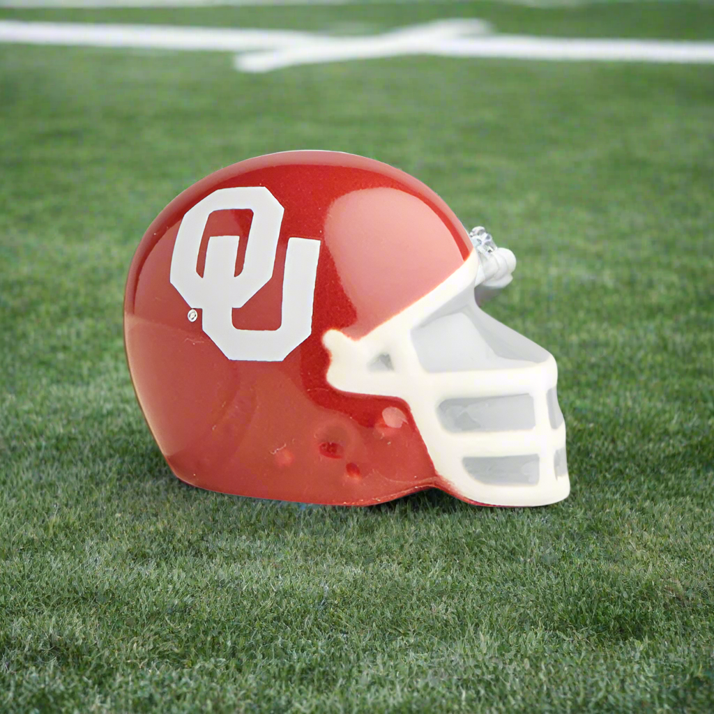 Nora Fleming Mini Oklahoma University Helmet