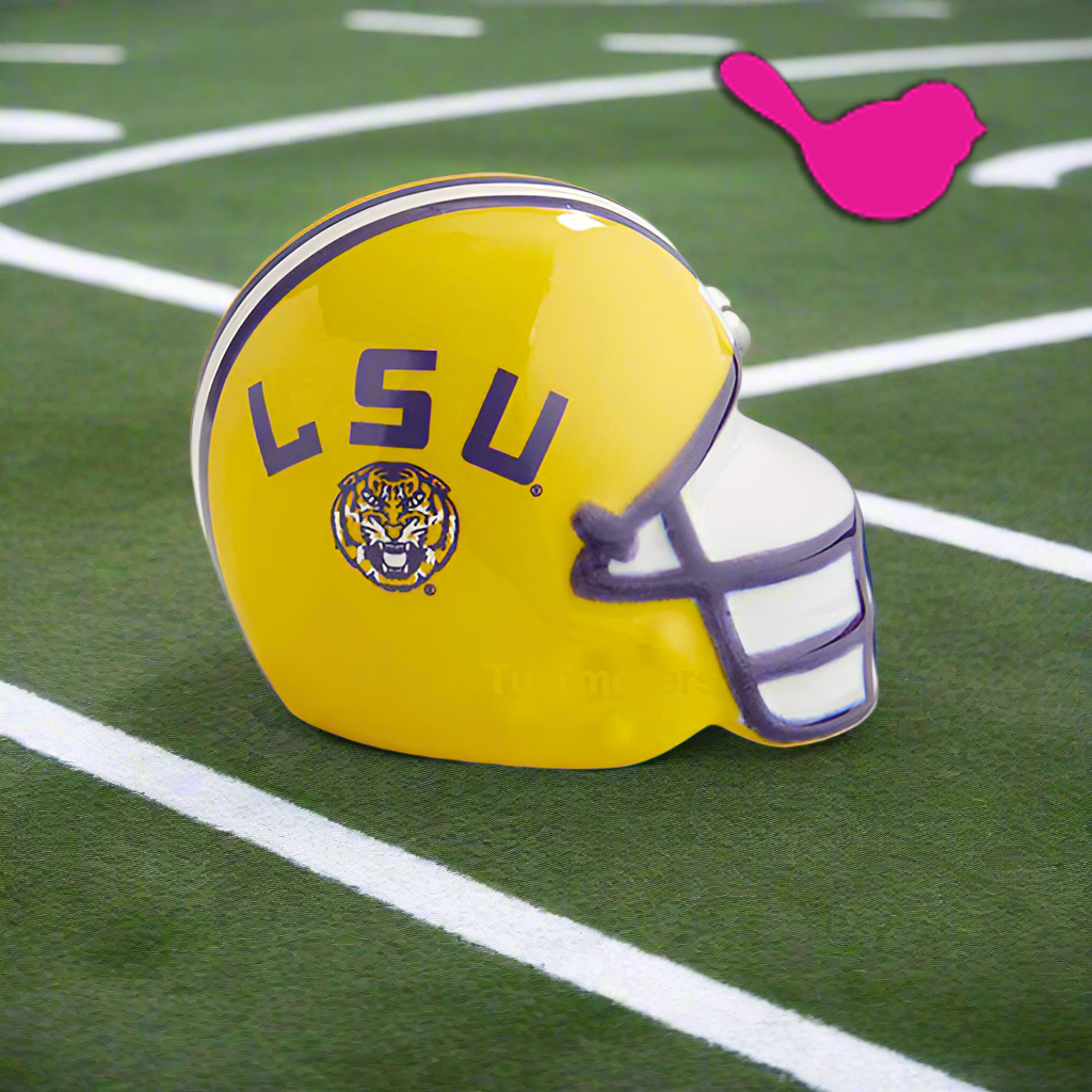 Nora Fleming Mini LSU Helmet