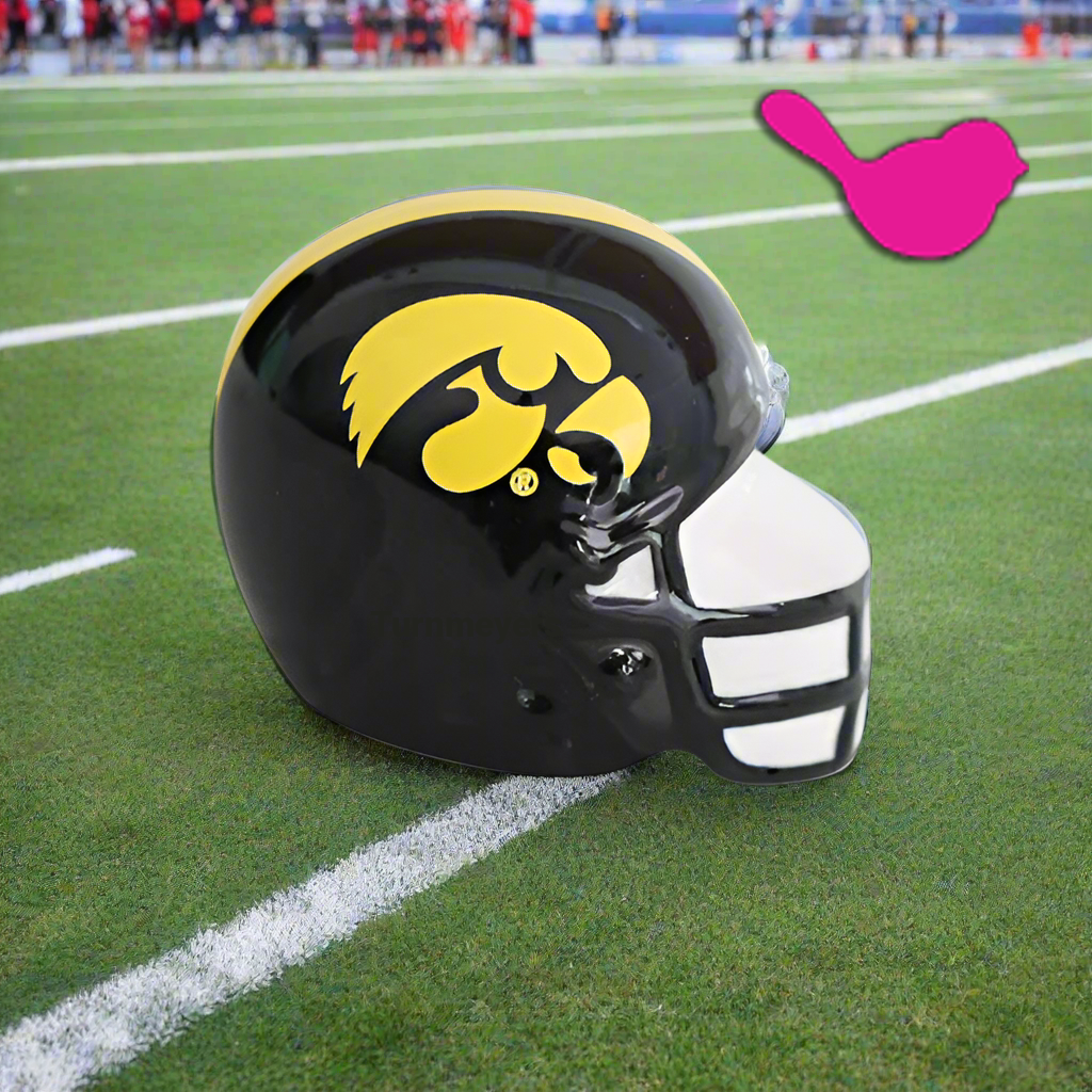 buy iowa hawkeye football or helmet Nora Fleming Mini University of Iowa Helmet – Turnmeyers