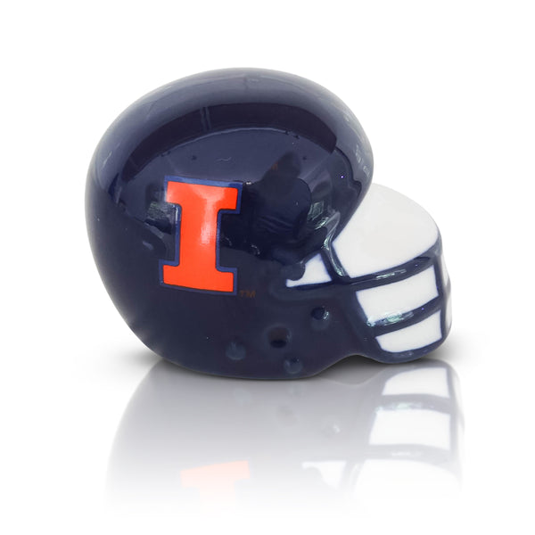 Nora Fleming Mini University of Illinois Helmet