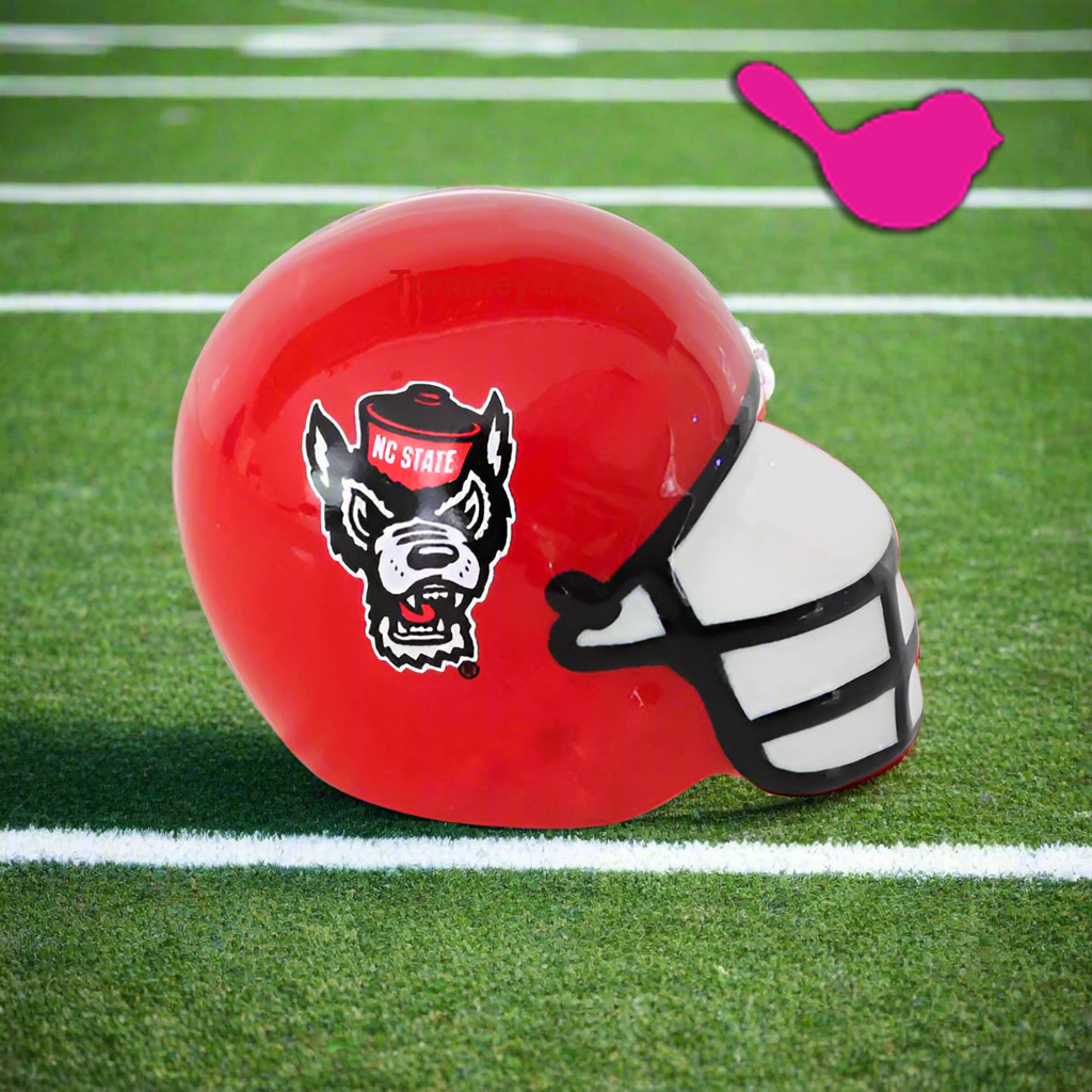 Nora Fleming Mini North Carolina State Helmet