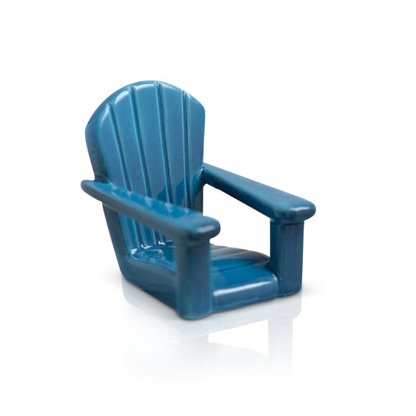 Nora Fleming Mini - Chillin' Chair Blue Adirondack Chair