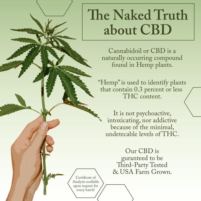 Naked Bee 2oz Broad Spectrum CBD Muscle Stick