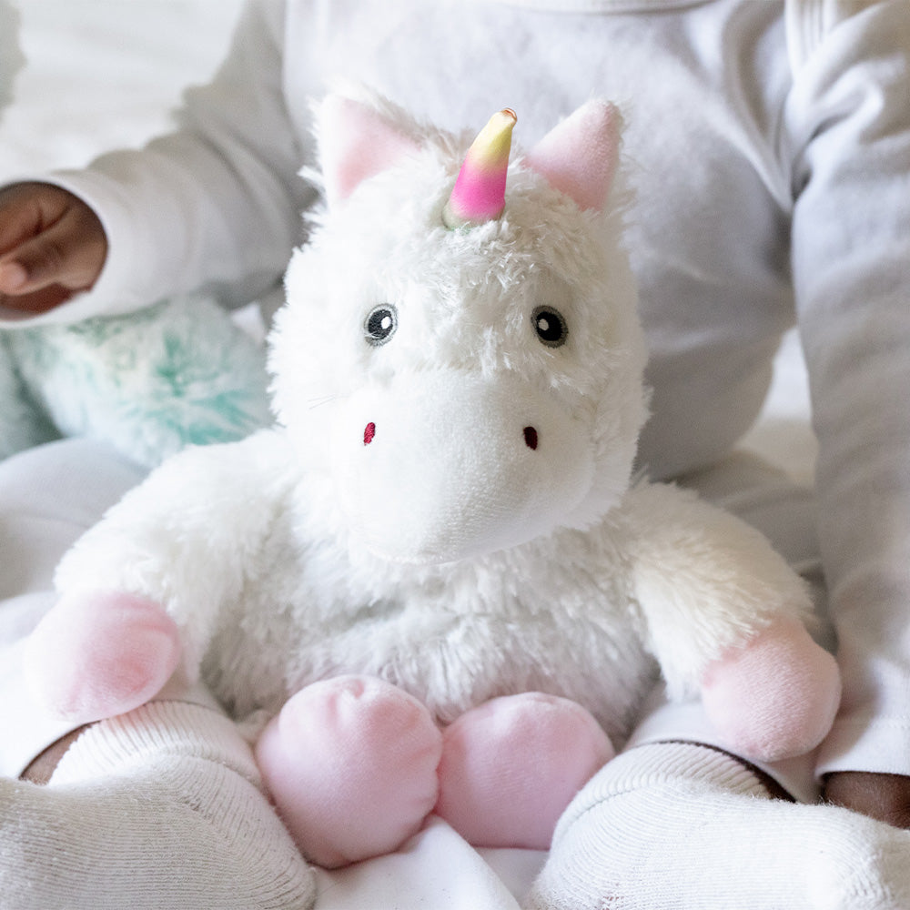 Warmies® White Unicorn – Microwavable Plush with Lavender Scent