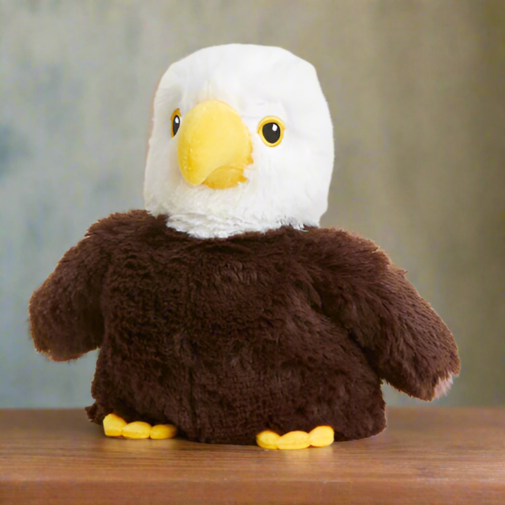 Warmies® Bald Eagle – Microwavable Plush with Lavender Scent
