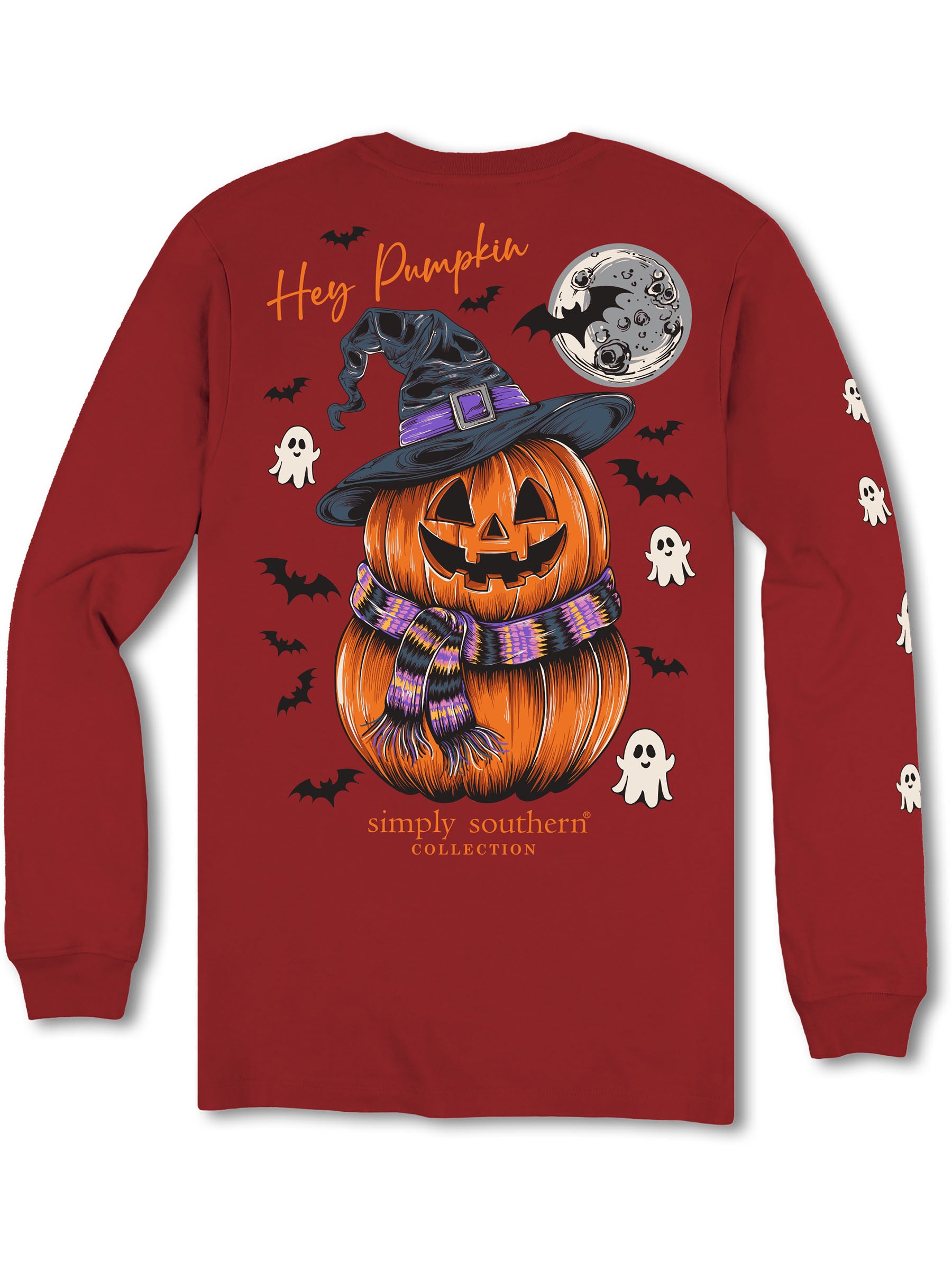 Simply Southern Hey Pumpkin Long Sleeve Graphic T-Shirt