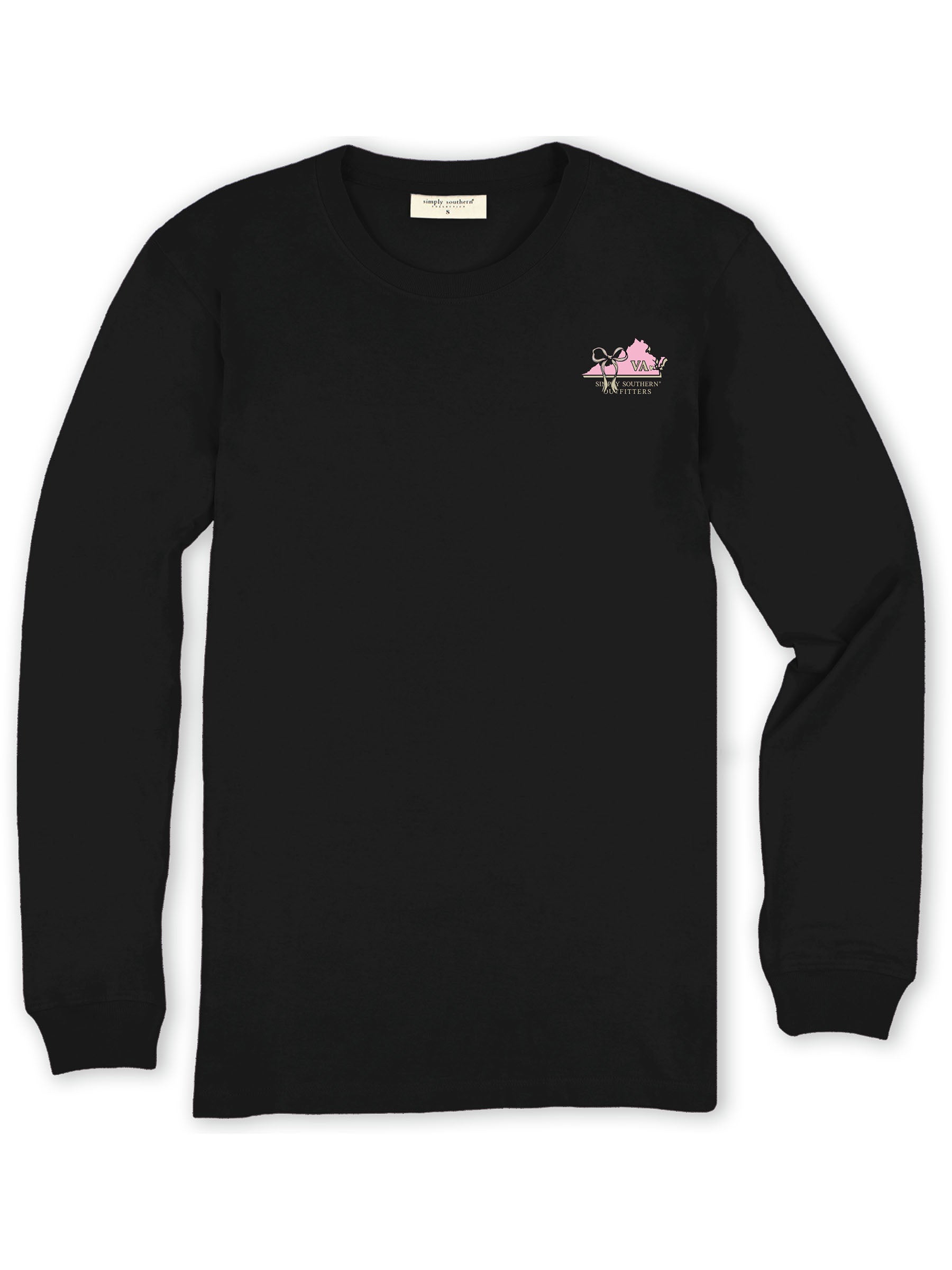 Simply Southern Pink Camouflage Virginia Long Sleeve T-Shirt