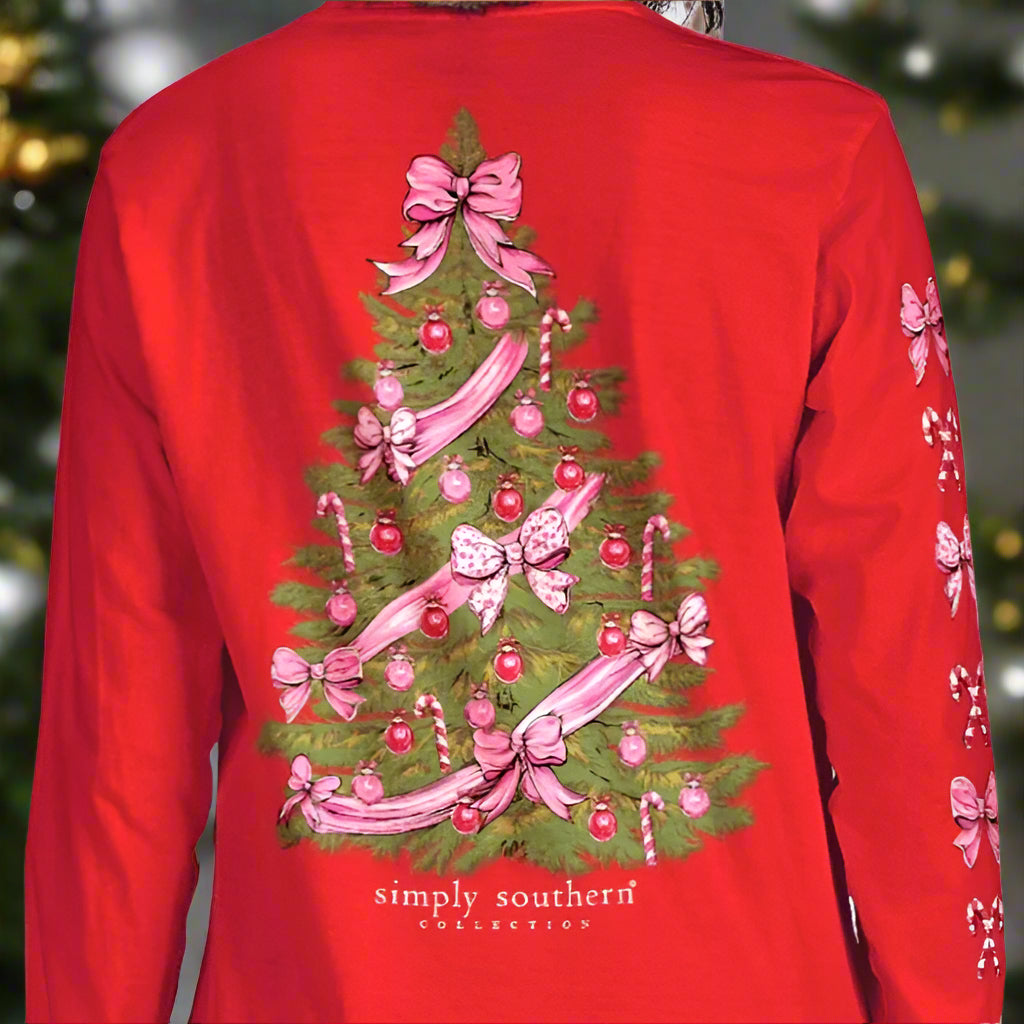 Simply Southern Christmas Tree Long Sleeve T-Shirt