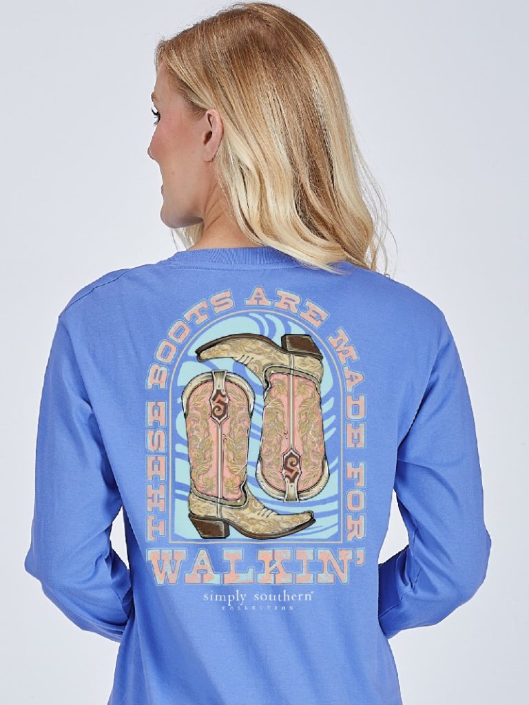 Simply Southern Walking Long Sleeve Graphic T-Shirt