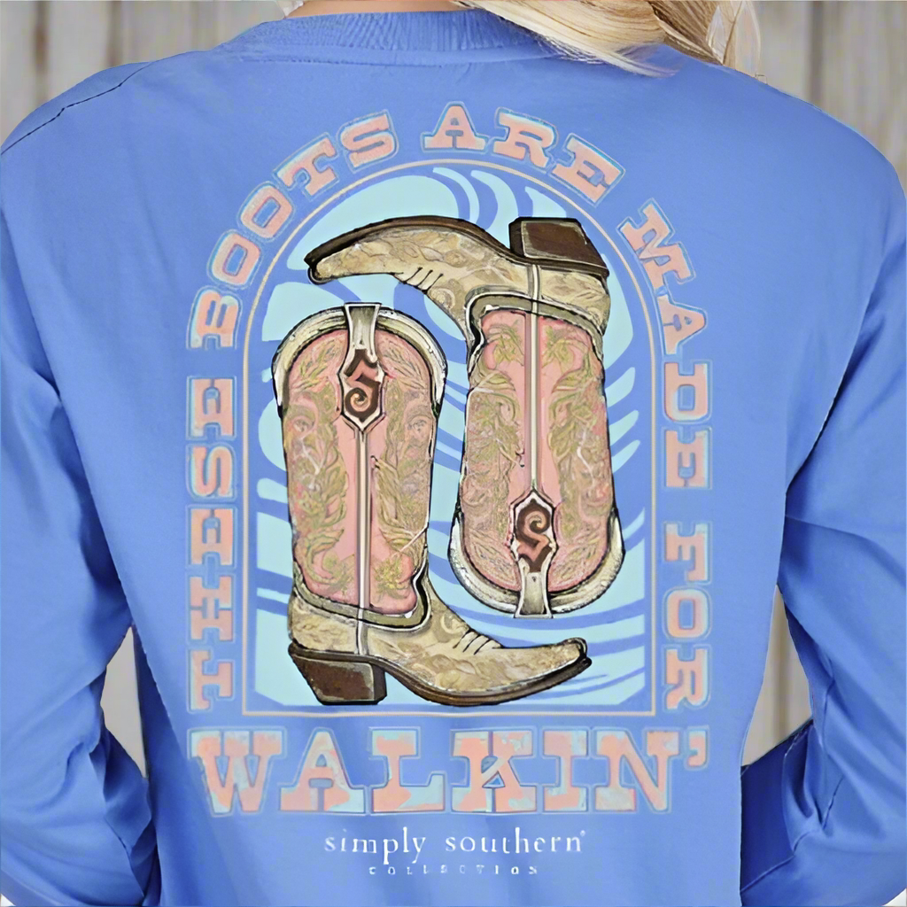 Simply Southern Walking Long Sleeve Graphic T-Shirt