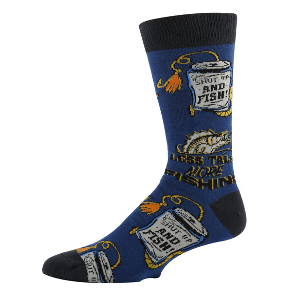 Oooh Yeah! Shut Up and Fish Fishing Unisex Socks