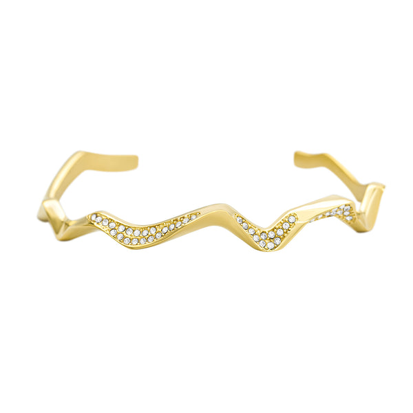 Mi Tesoro Wavelength Cuff Bracelet - Gold