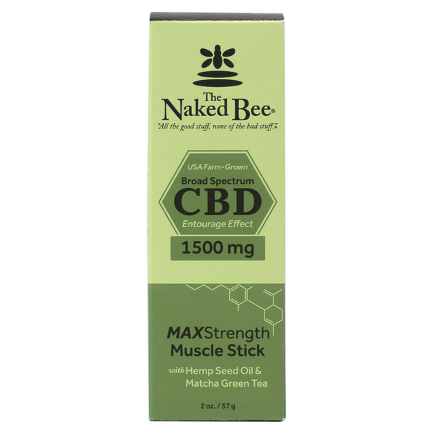 Naked Bee 2oz Broad Spectrum CBD Muscle Stick