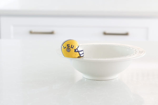 Nora Fleming Mini LSU Helmet