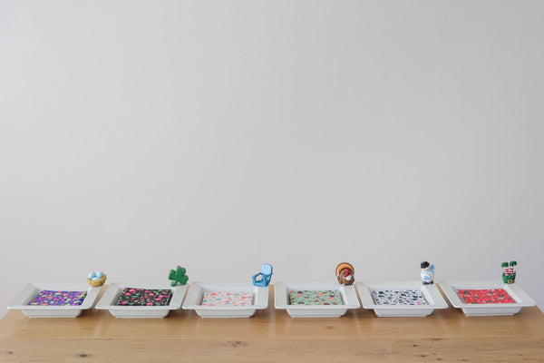 Nora Fleming Base Pinstripes Napkin and Candy Dish