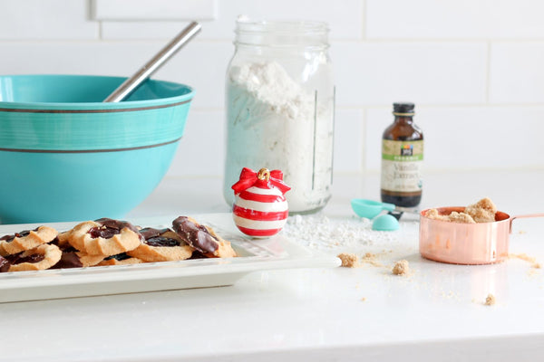 Nora Fleming Mini Deck The Halls Red Christmas Tree Ornament