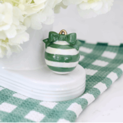 Deck The Halls Green Christmas Tree Ornament Mini by Nora Fleming