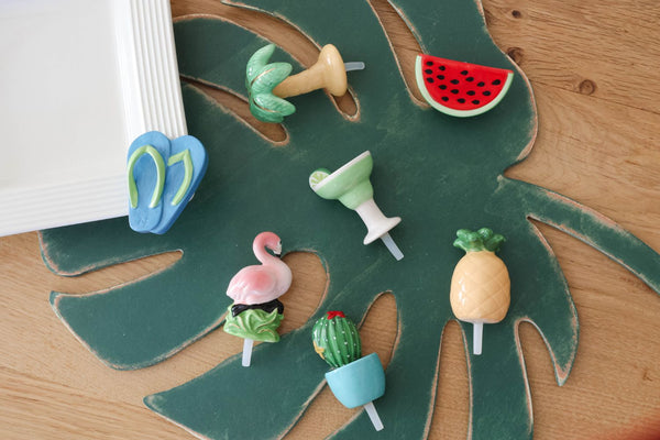 Nora Fleming Mini - Sunning and Funning Flip Flops