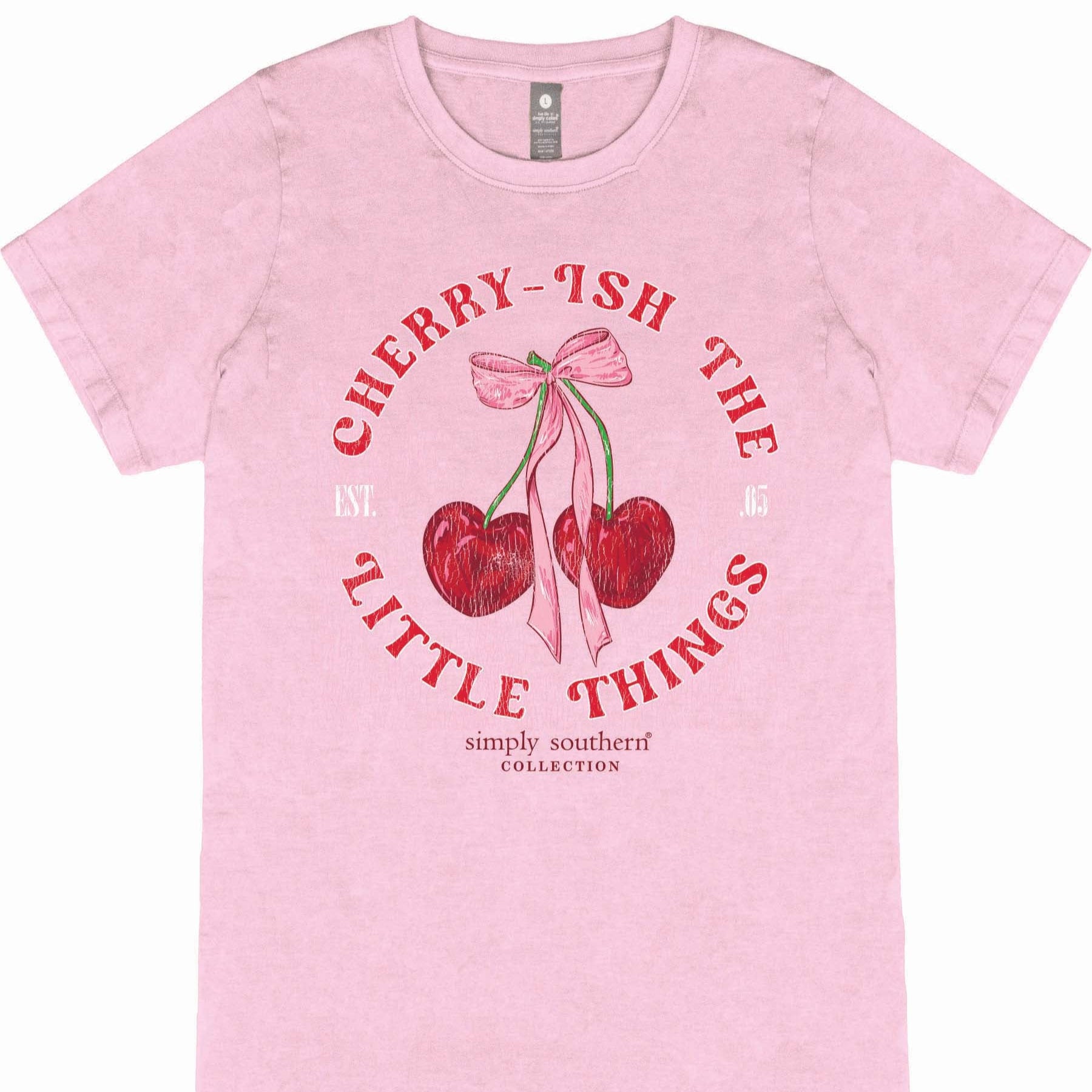Simply Southern Women’s Mineral Washed Cherry-Ish T-Shirt