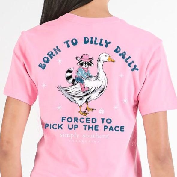 New 2025 Simply Southern Women’s Dilly Dally Goose Short Sleeve T-Shirt