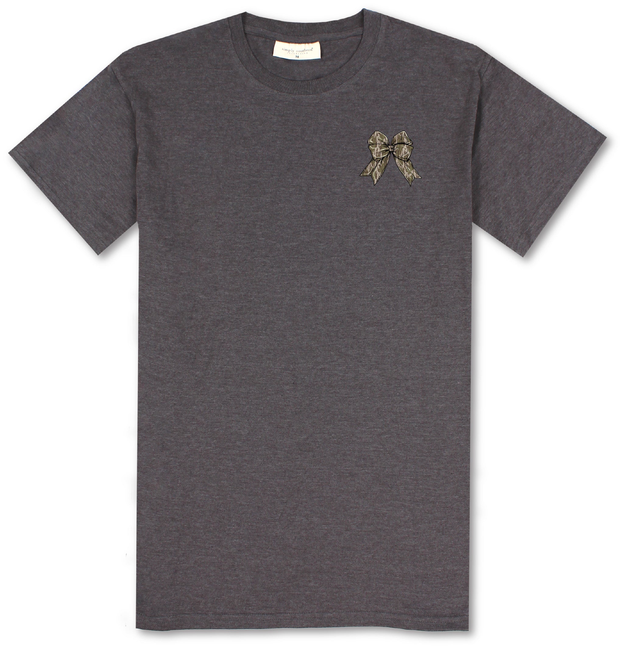 Simply Southern Women’s Multi Camo Bow Graphic Short Sleeve T-Shirt