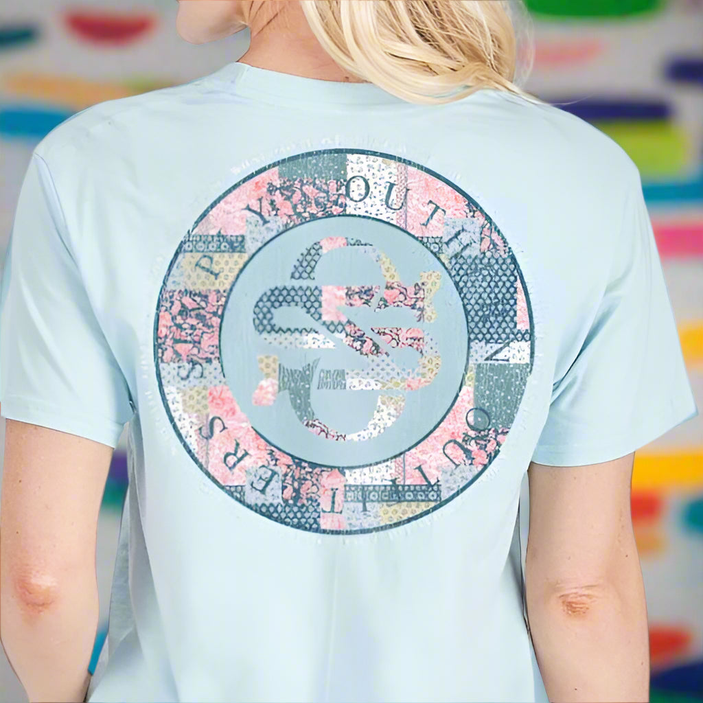 New 2025 Simply Southern Quilted Patchwork Logo T-Shirt