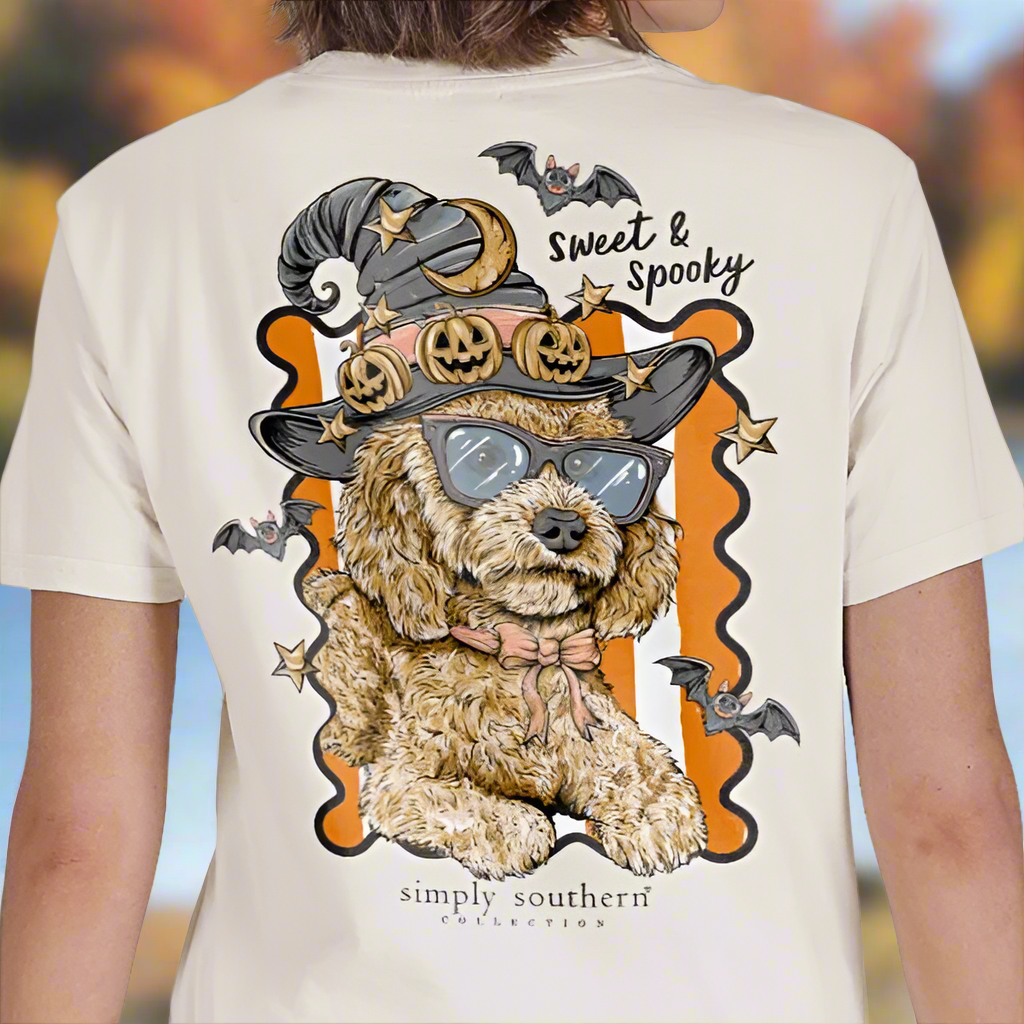 Simply Southern Sweet Spooky Dog Short Sleeve Graphic T-Shirt