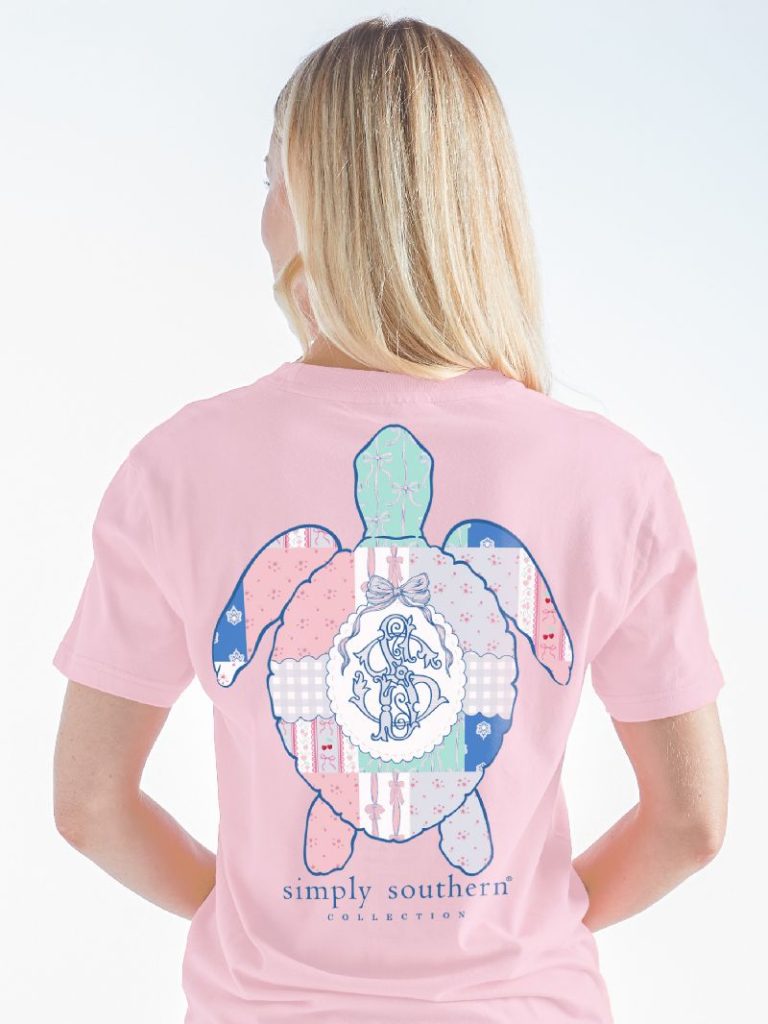 Simply Southern Quilted Turtle Tracking Short Sleeve Graphic T-Shirt